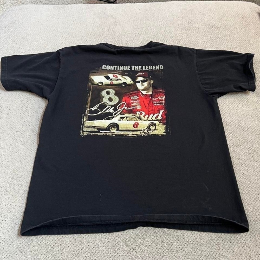 Vintage 2000s Dale Earnhardt Jr Chase Authentics Budweiser Racing T-Shirt Large